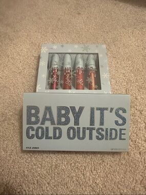 Kylie Cosmetics Baby It's Cold Outside Lip Collection - Silver & Red Tones